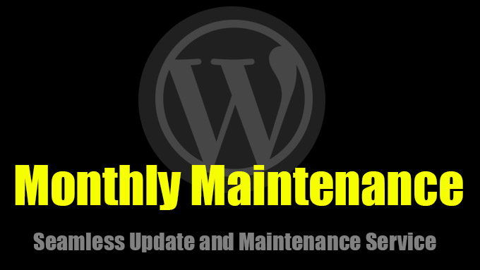 Wordpress Monthly Maintenance Service