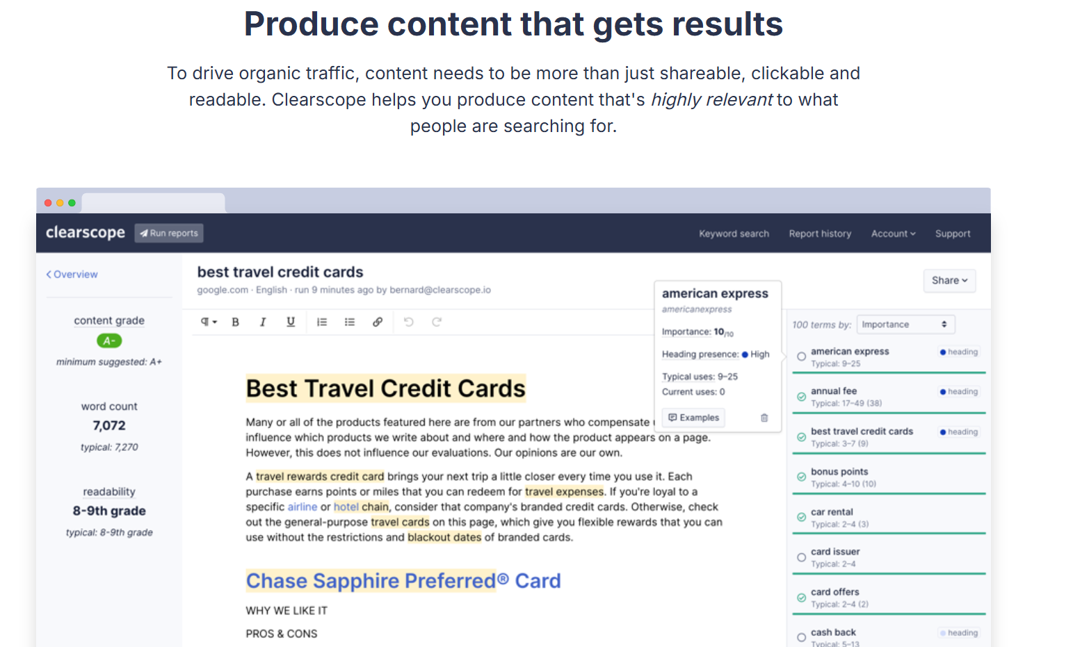 Produce Content that get Results